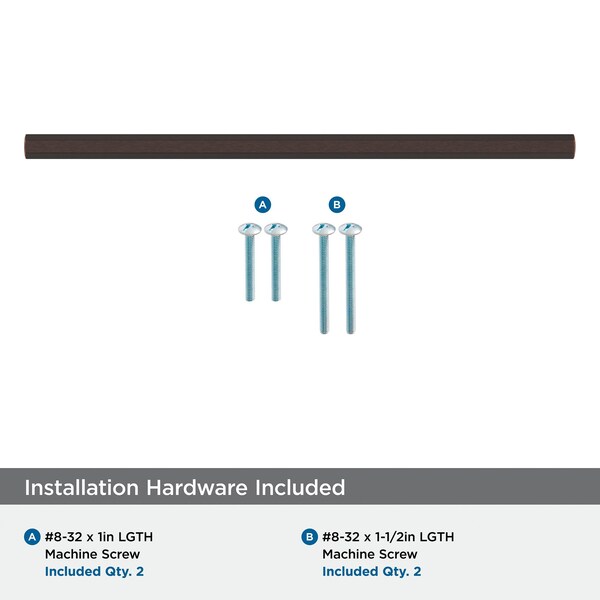 Amerock Caliber 8-13/16 inch 224mm Center-to-Center Oil-Rubbed Bronze Cabinet Pull - BP36959ORB