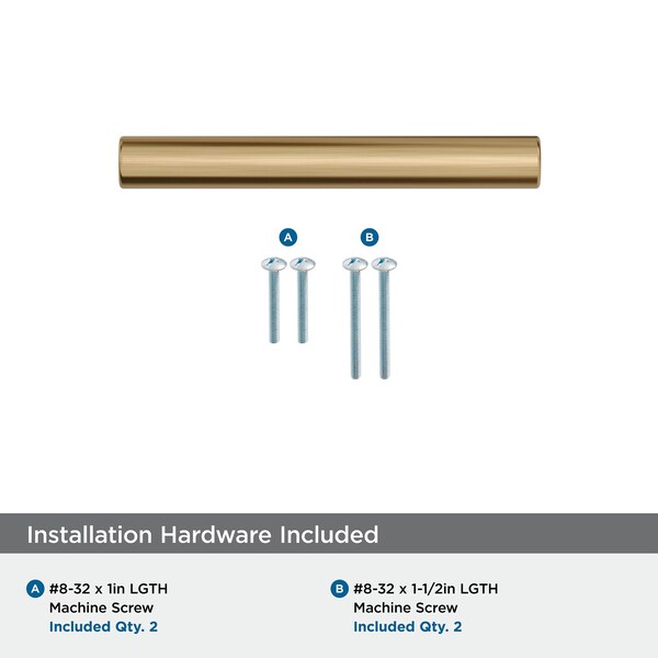 Amerock Versa 3 inch 76mm Center-to-Center Champagne Bronze Cabinet Pull - BP55530CZ