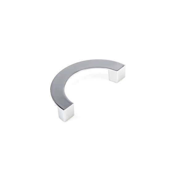 Richelieu 3 3/4 in (96 mm) Center-to-Center Chrome Contemporary Drawer Pull - BP636796140