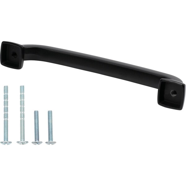 Designperfect 5-1/16'' Center-to-Center Handle Pull, Matte/Flat Black, 25PK - DPA25S34BLK