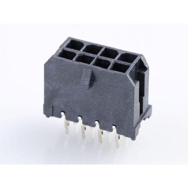 Molex Rectangular Power Connector, 8 Contact(S), Male, Press Fit Terminal, Receptacle - 449140801