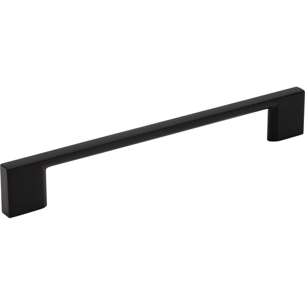 Designperfect 6-5/16'' Center-to-Center Square Cabinet Pull, Matte/Flat Black, 10PK - DPA10S795BLK