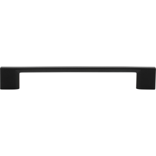 Designperfect 6-5/16'' Center-to-Center Square Cabinet Pull, Matte/Flat Black, 10PK - DPA10S795BLK