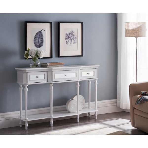 Deluxdesigns Console Table - Wash Grey, 31 x 54 x 13 in. - DE2991760