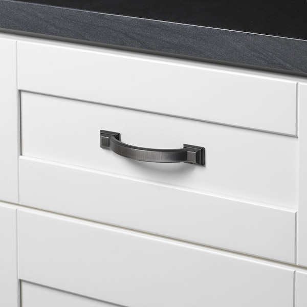 Gliderite Hardware 3 in. Center to Center Brushed Pewter Arched Square Cabinet Pull - 4355-BP, 10PK - 4355-BP-10