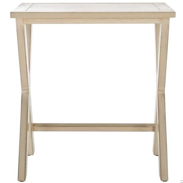 Safavieh Alan Tray Tables - White Washed - AMH6573A