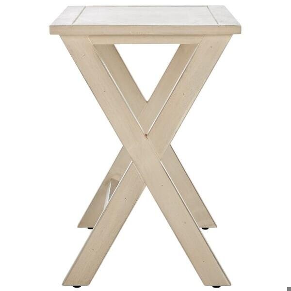 Safavieh Alan Tray Tables - White Washed - AMH6573A