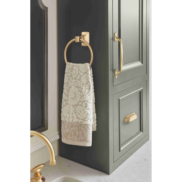 Amerock Highland Ridge 3-1/2 in 89 mm Center-to-Center Champagne Bronze Cabinet Cup Pull - BP55318CZ