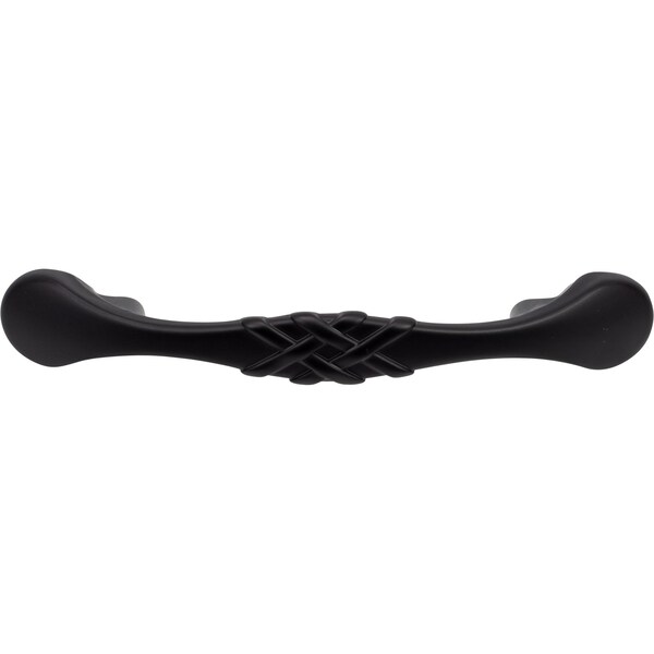 Designperfect 3'' Center-to-Center Arch Pull, Matte/Flat Black, 25PK - DPA25L662BLK