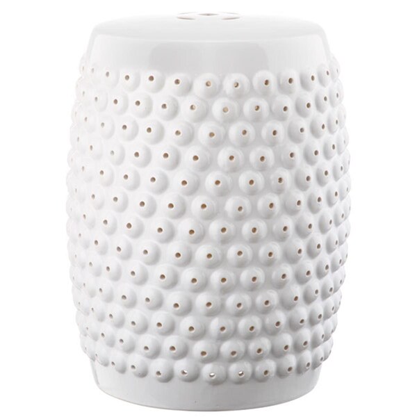 Safavieh Stella Nail Head Stool- White - 17 X 13 X 13 In. - ACS4530A