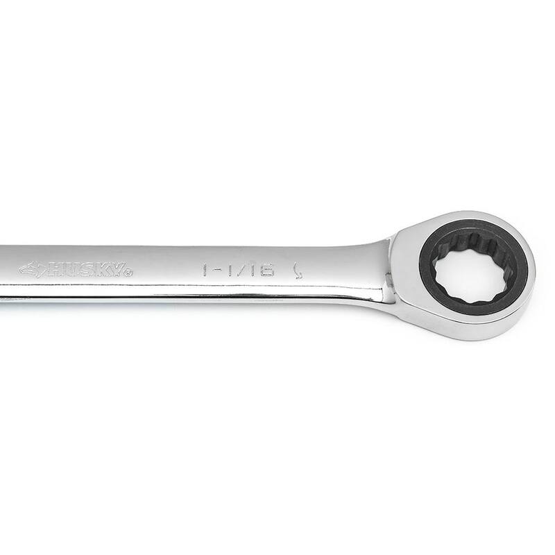 Husky 1-1/16 in. 12-Point Ratcheting Combination Wrench - HRW1I116