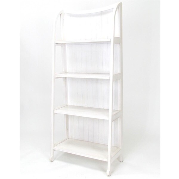 Wayborn Home Furnishing 60 x 26 x 13 in. Display Stand - Whitewash - 3539W
