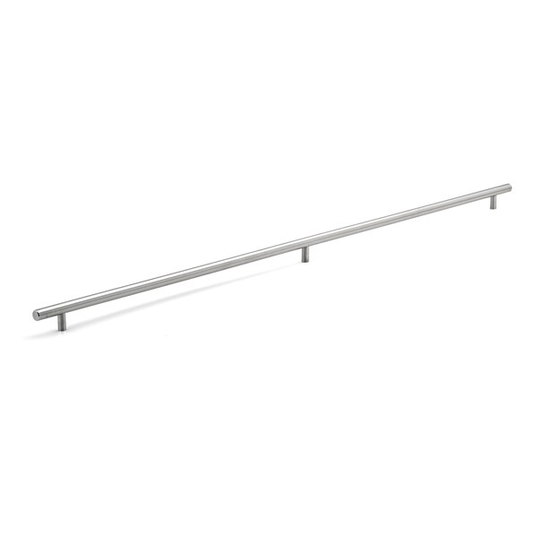 Richelieu 34-1/8 in. (867 mm) Center-to-Center Brushed Stainless Steel Contemporary Drawer Pull - BP3487867170