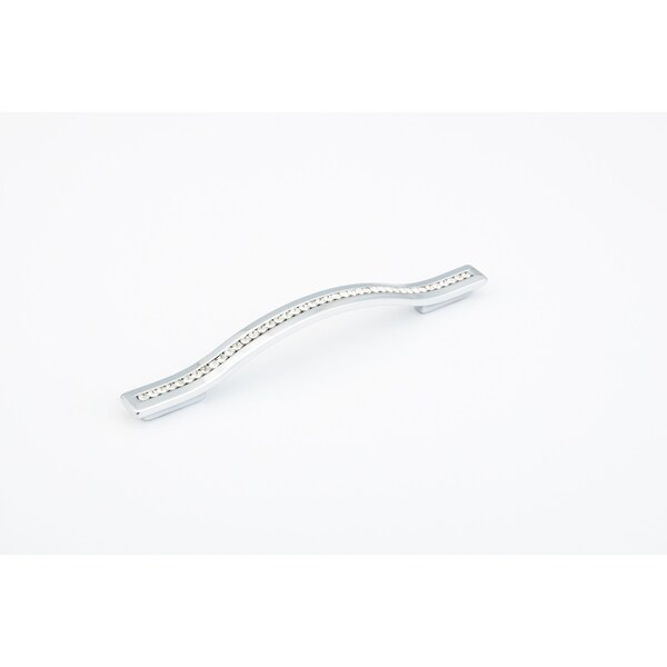 Schaub 128mm to 160mm Center to Center Skyevale Cabinet Pull with Crystals Polished Chrome Finish - 302-26