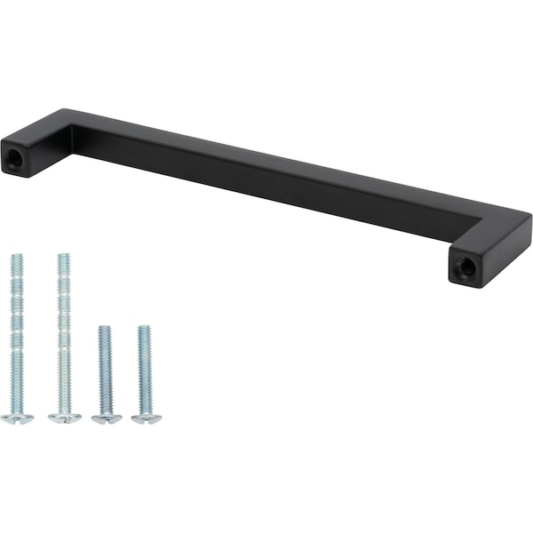 Designperfect 5-1/16'' Center-to-Center Handle Pull, Matte/Flat Black - DPA-S354BLK