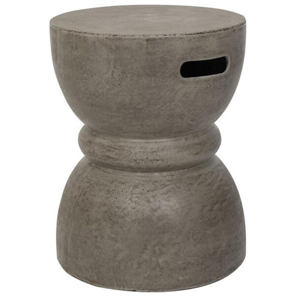Safavieh Haruki Concrete Accent Table- Dark Grey - 17.7 x 13.7 x 13.7 in. - VNN1006A