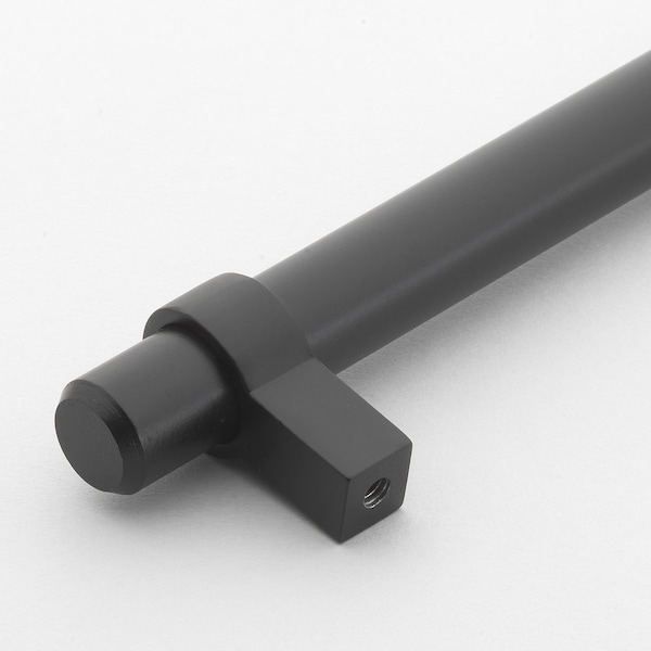 Gliderite Hardware 3-3/4 in. Center to Center Matte Black Solid Steel Bar Pull - 4006-96-MB, 25PK - 4006-96-MB-25