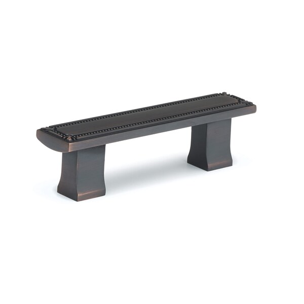 Richelieu 3 in or 3-3/4 in (76 or 96 mm) Center-to-Center Brushed Oil-Rubbed Bronze Traditional Drawer Pull - BP78096BORB