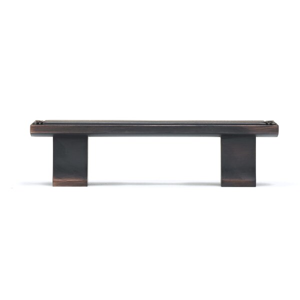 Richelieu 3 in or 3-3/4 in (76 or 96 mm) Center-to-Center Brushed Oil-Rubbed Bronze Traditional Drawer Pull - BP78096BORB