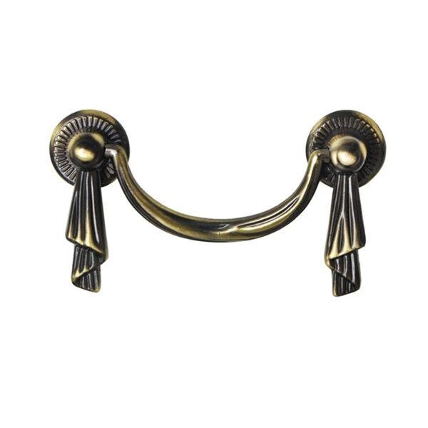 Camp Usa 2.5 in. Lauren Drop Pull, Antique Brass - Center to Center - CA582268