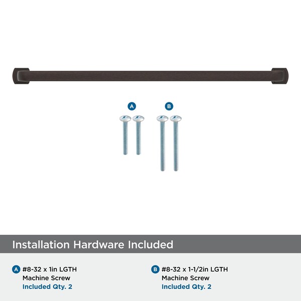 Amerock Surpass 12-5/8 inch 320mm Center-to-Center Oil-Rubbed Bronze Cabinet Pull - BP55524ORB