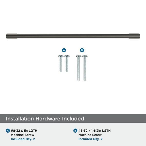 Amerock Riva 12-5/8 inch 320mm Center-to-Center Graphite Cabinet Pull - BP55492GPH