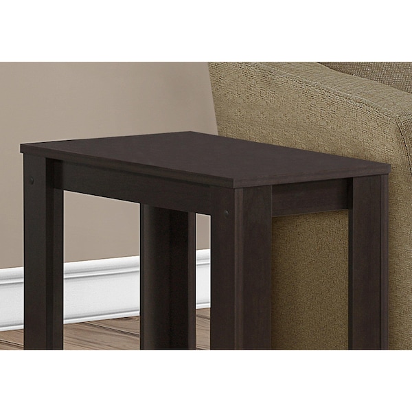 Homeroots 22 in. Cappuccino Particle Boards Accent Table - 333043