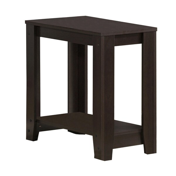 Homeroots 22 in. Cappuccino Particle Boards Accent Table - 333043
