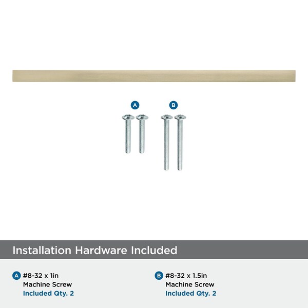 Amerock Monument 8-13/16 in 224 mm Center-to-Center Golden Champagne Cabinet Pull - BP36909BBZ