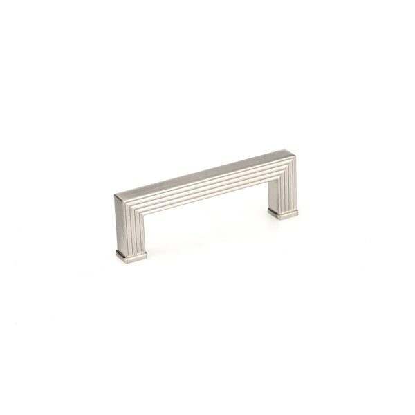 Richelieu 3-3/4 in. (96 mm) Center-to-Center Brushed Nickel Transitional Drawer Pull - BP878896195