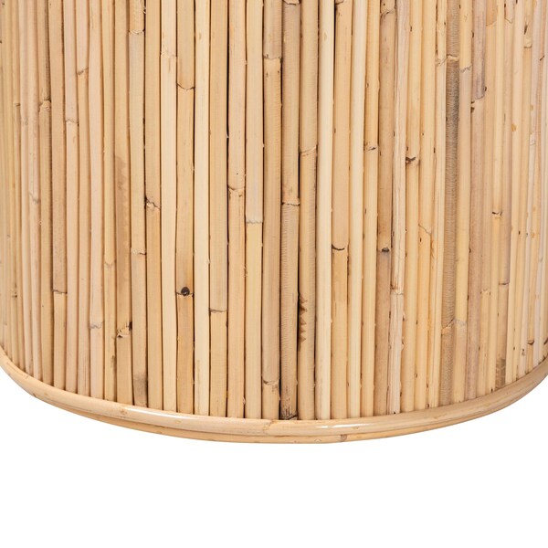 Bali & Pari Iryna Modern Bohemian Natural Rattan Console Table - 243-13594-ZORO