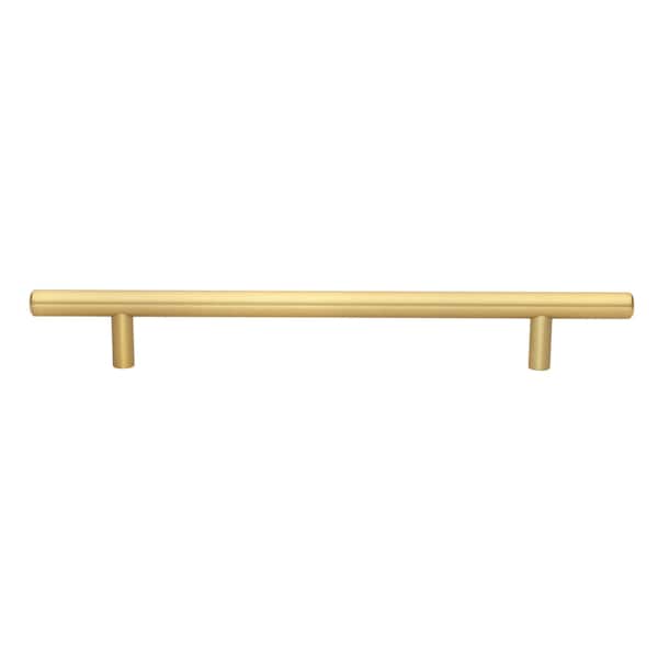 Gliderite Hardware 7 in. Center to Center Satin Gold Solid Steel Bar Pull - 5004-178-SG, 5PK - 5004-178-SG-5