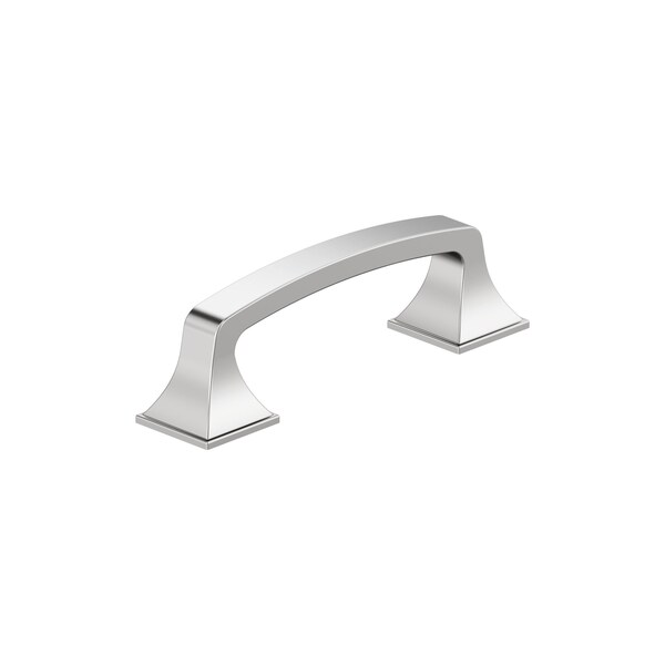 Amerock Ville 3 inch 76mm Center-to-Center Polished Chrome Cabinet Pull - BP3677826