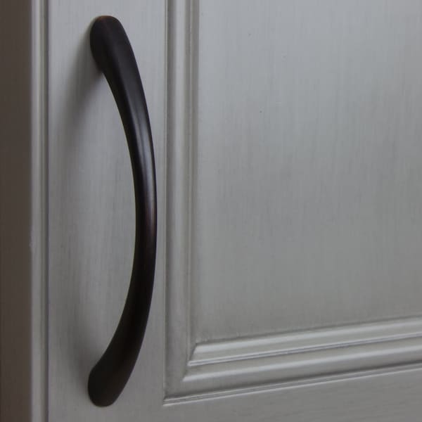 Gliderite Hardware 3-3/4 in. Center to Center Oil Rubbed Bronze Arched Cabinet Pull - 4036-ORB, 25PK - 4036-ORB-25