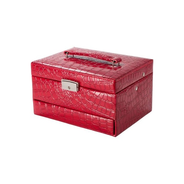 Barska Barska BF11976 Chri Bliss Jewelry Case JC-100, Aluminum, Red, 9"L x 8"W x 6"H - BF11976