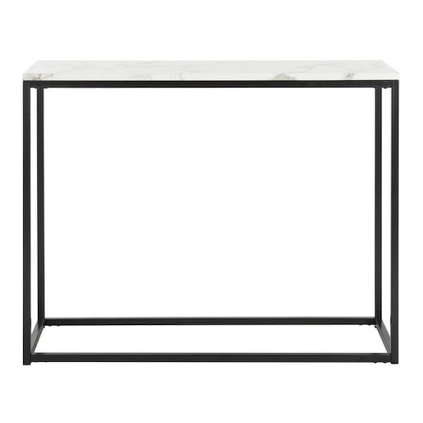 Safavieh 31.5 x 13.8 x 39.4 in. Baize Console Table, White & Grey - FOX6024A