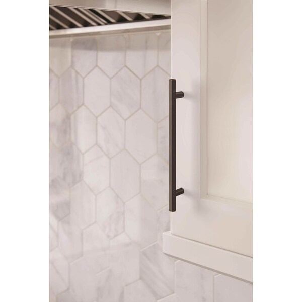 Amerock Caliber 6-5/16 in 160 mm Center-to-Center Oil Rubbed Bronze Cabinet Pull - BP36875ORB