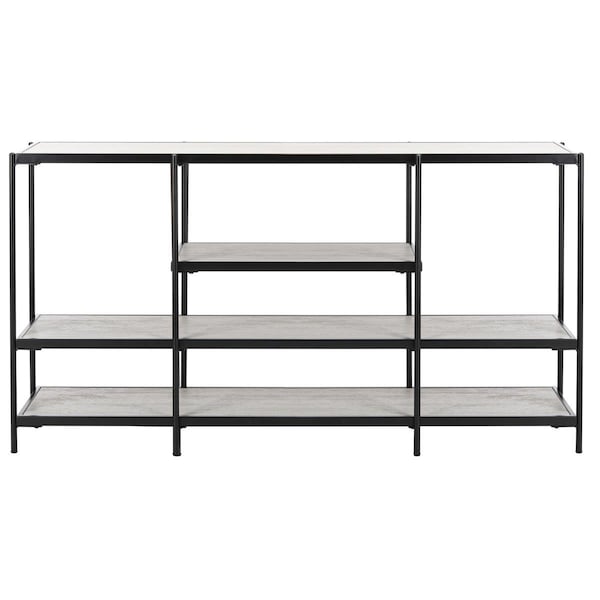 Safavieh Petra 3 Tier Console Table, Beige & Black - CNS6204A