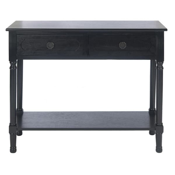 Safavieh Allura 2 Drawer Console Table, Black - CNS5725B