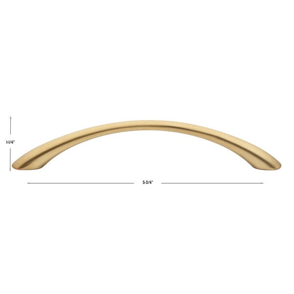 Gliderite Hardware 5 in. Center to Center Satin Gold Arched Cabinet Pull - 2022-SG, 25PK - 2022-SG-25