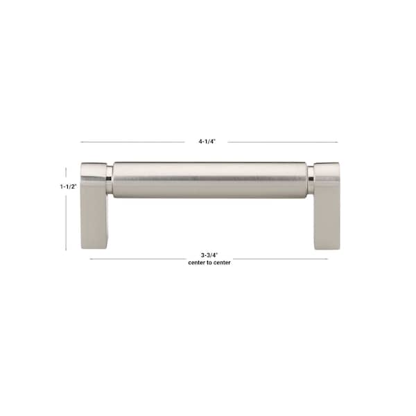 Gliderite Hardware 3-3/4 in. Center to Center Smooth Bar Pull - 4787-96-SN, 5PK - 4787-96-SN-5