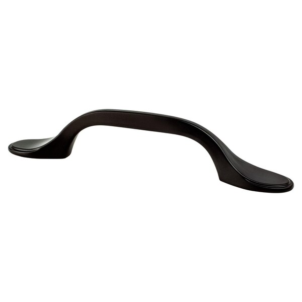 Berenson 3 in. Traditional Advantage One CC Matte Black Rounded End Pull - 9196-1055-P