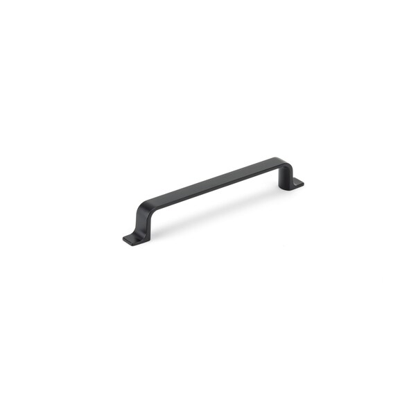 Richelieu 6 5/16 in (160 mm) Center-to-Center Matte Black Contemporary Cabinet Pull - BP52003160900
