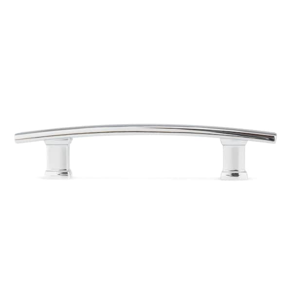 Richelieu 3-3/4 in. (96 mm) Center-to-Center Chrome Transitional Drawer Pull - BP707096140