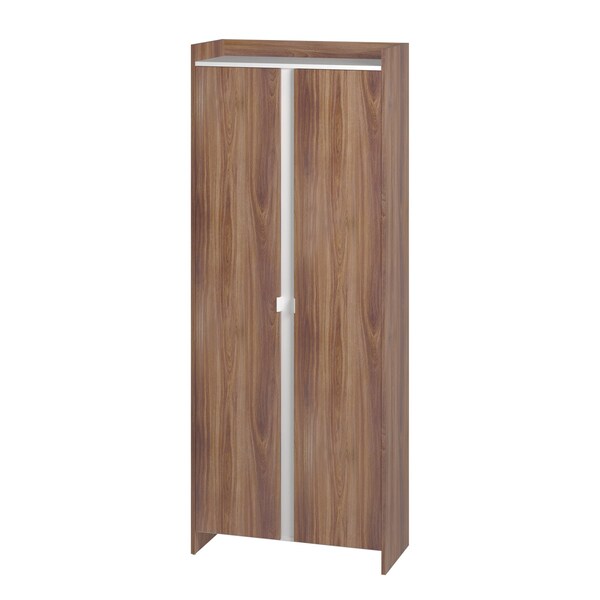Manhattan Comfort Ratzer Storage Cabinet in Brown and White - SC-317AMC192