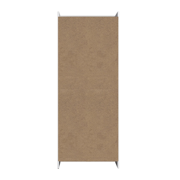Manhattan Comfort Ratzer Storage Cabinet in White and Brown - SC-317AMC193