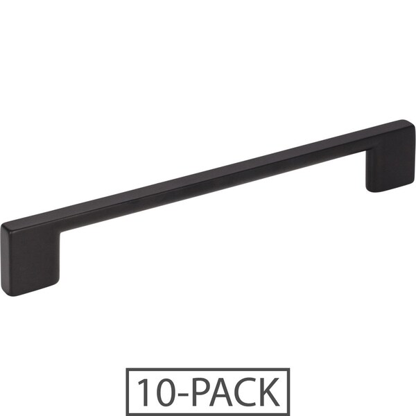 Jeffrey Alexander 160 mm Center-to-Center Matte Black Square Sutton Cabinet Bar Pull - 635-160MB-10