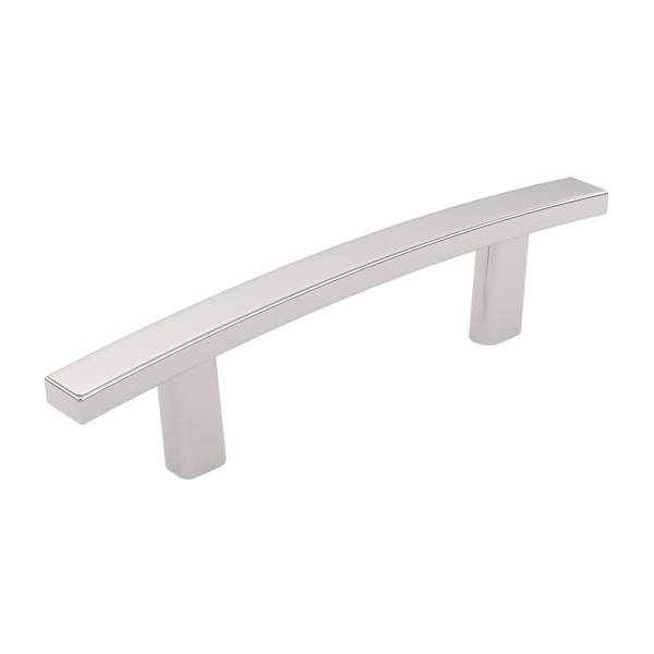 Richelieu Padova Collection 3-inch (76 mm) Polished Nickel Transitional Rectangular Cabinet Bar Pull - BP65076180
