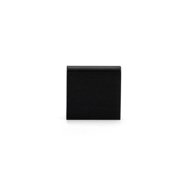 Richelieu 1 in (25 mm) Center-to-Center Brushed Black Contemporary Edge Cabinet Pull - BP969625990