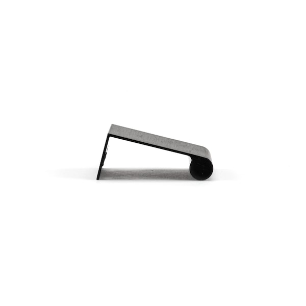 Richelieu 1 in (25 mm) Center-to-Center Brushed Black Contemporary Edge Cabinet Pull - BP969625990